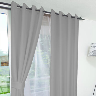 Imagen 2 del producto Combo Cortinas Doral Tabatha 220 x 140 cm Gris