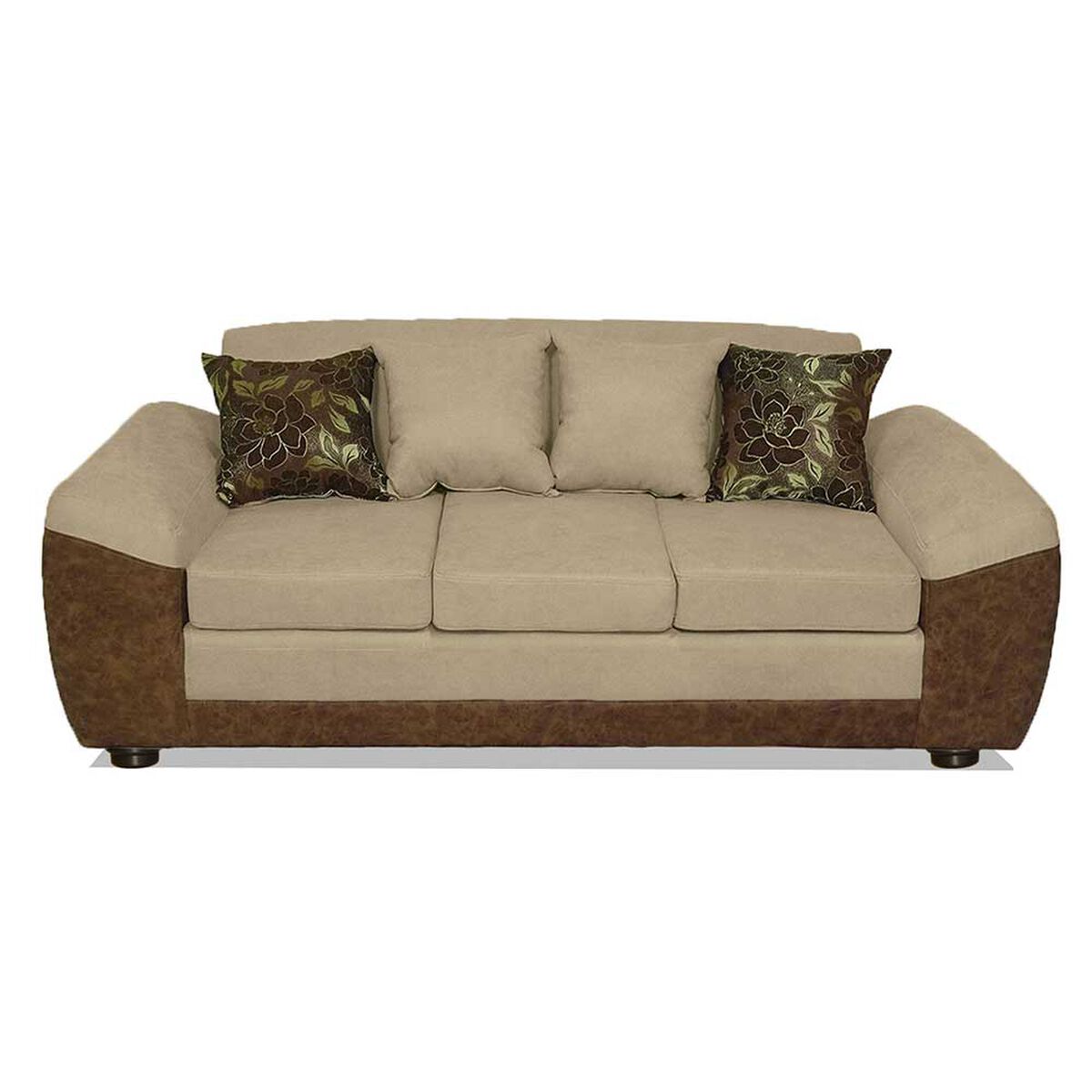 Juego de Living Elegant Detail Houston Sofá 3 Cuerpos + Dos Sitiales Beige