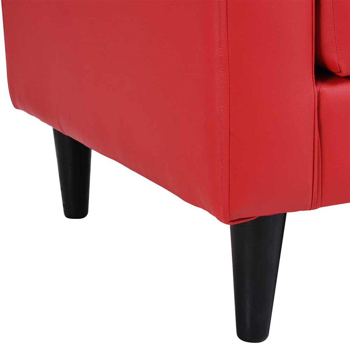 Sofá Bodevir Retro PU 00 3 Cuerpos Rojo 