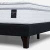 Cama Europea Rosen King Art 4 + Respaldo + Velador Rachel Chocolate