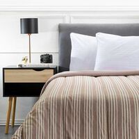 Plumón Soft Touch Estampado Zibel 1,5 Plazas Chocolate