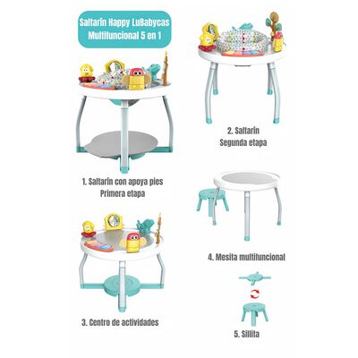 Imagen 2 del producto Saltarin 5 en 1 Centro de Actividades Azul LuBabycas
