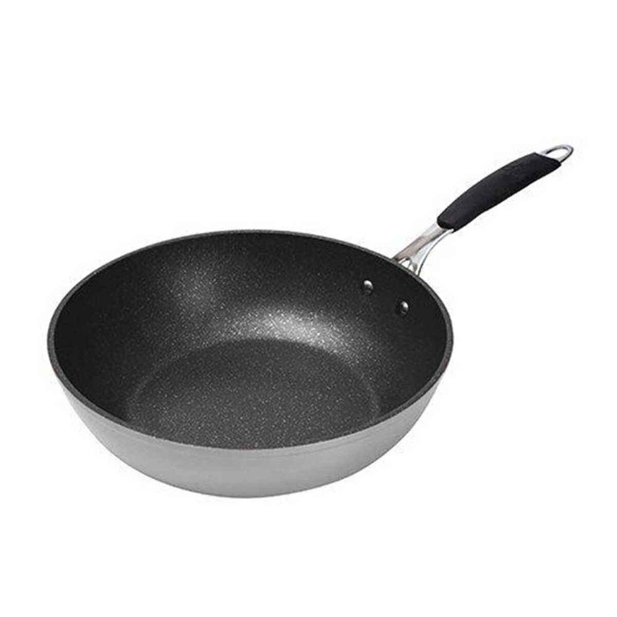 Wok Aluminio Forjado Bergner Gravity Gris 28 cm