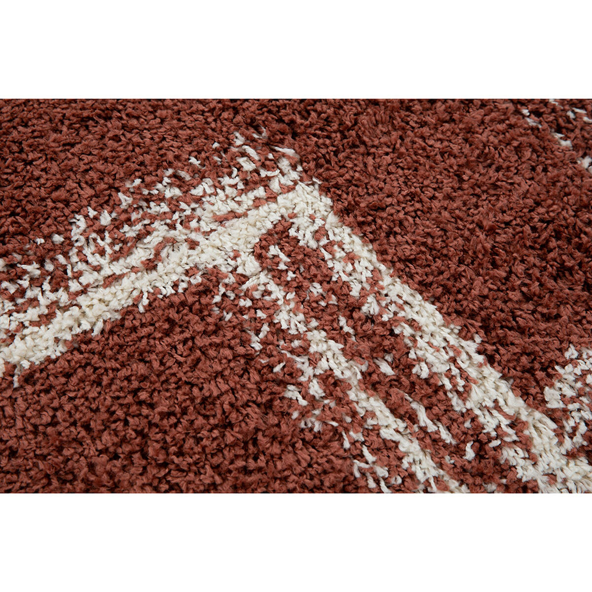 Bajada de Cama Idetex Shaggy Maze 170 x 230 cm Terracota