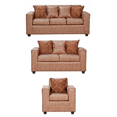 Imagen 1 del producto Juego de Living Black Factory Ezeiza Sofá 3 Cuerpos + Sofá 2 Cuerpos + Sillón 1 Cuerpo Terracota