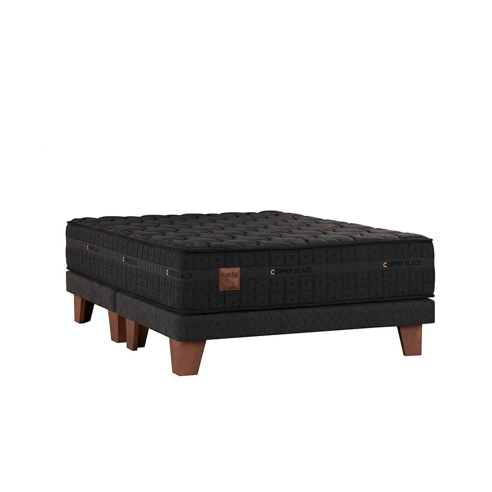 Cama Europea Celta Copper Black 2 Plazas