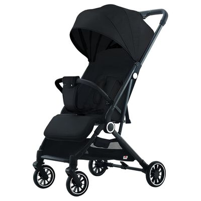 Coche de Paseo Últra Compacto con Accesorios LuBabycas Black