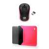 Kit Funda Reversible para Notebook Urbano 14" Rosado/Negro + Mouse Inalámbrico