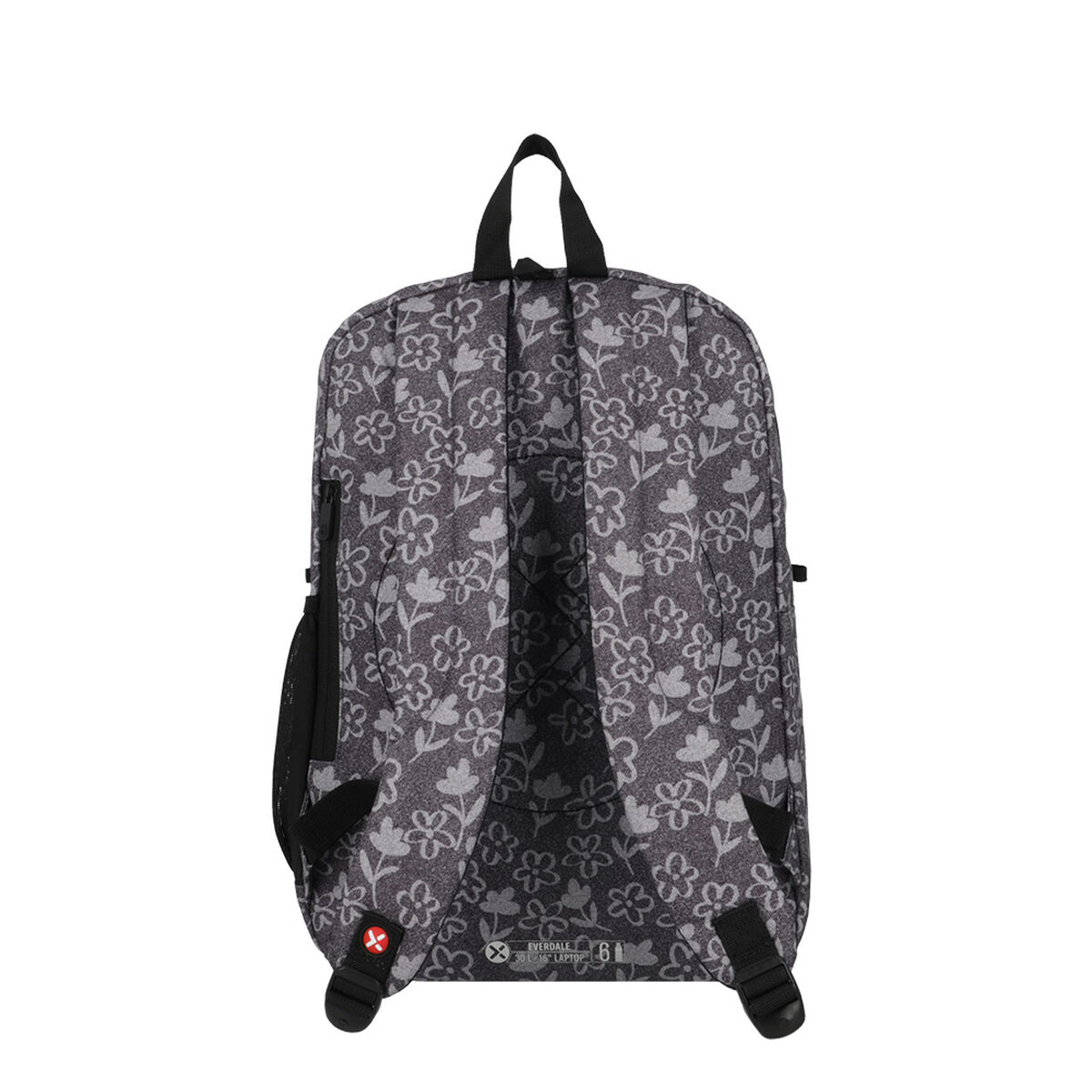 Mochila Notebook Xtrem Everdale 5XT Flores Negro 16"