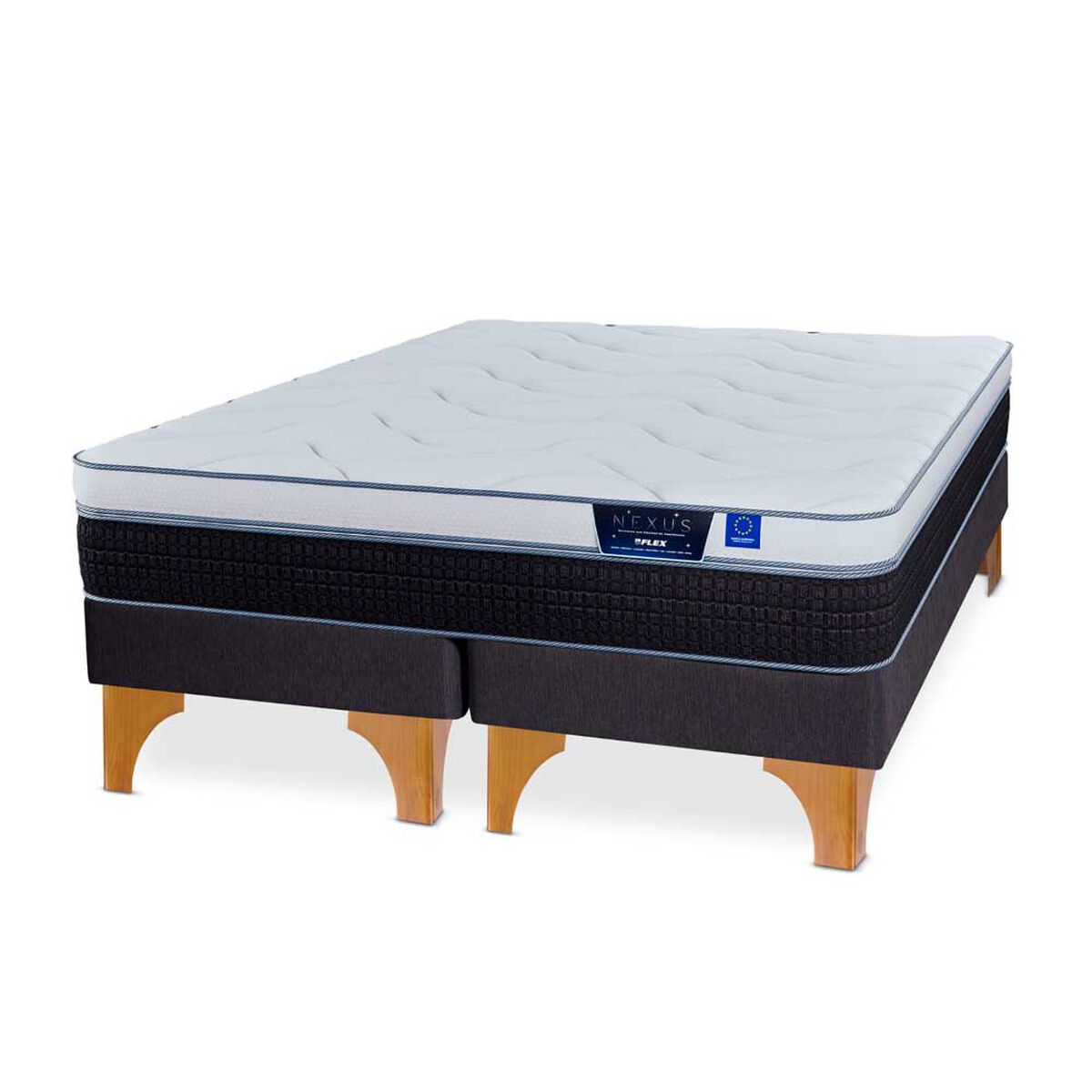 Cama Europea Flex 2 Plazas Nexus Base Dividida