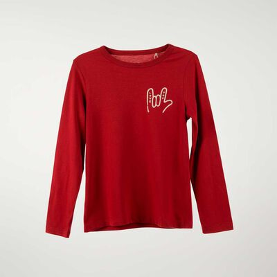 Imagen 2 del producto Polera Manga Larga Niño Chess Burdeo, Grafito, Gris Mel, Indigo