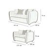 Juego de Living Elegant Detail Oklahoma Sof&aacute; 3 Cuerpos + Sof&aacute; 2 Cuerpos Beige