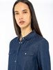 Blusa Denim Manga Larga Mujer Zibel
