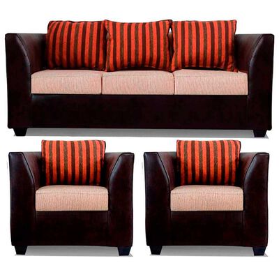 Juego de Living Elegant Detail Valentino Sofá 3 Cuerpos + Dos Sillones 1 Cuerpo Beige