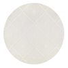 Alfombra Redonda Modalfo Palafito Blanca 160 x 160 cm