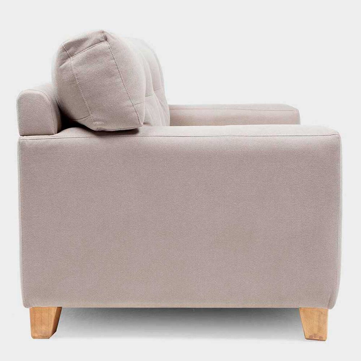 Sof&aacute; Almore Niza Tela 3 Cuerpos Beige