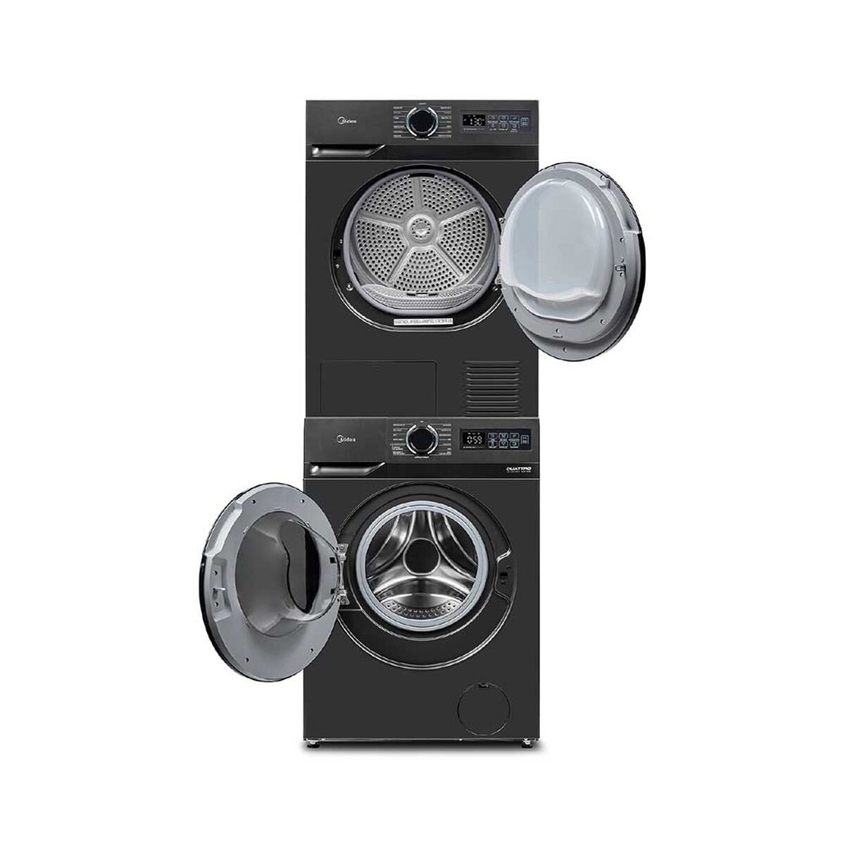 Lavadora Secadora Apilable Midea MS110W12H11T 12/10,5 Kg