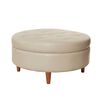 Pouf Latam Home Paris PU Beige
