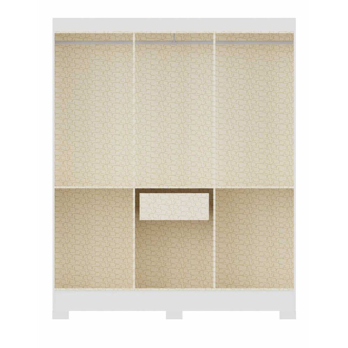Clóset Vekkahome Roma 6 Puertas 1 Cajón Blanco