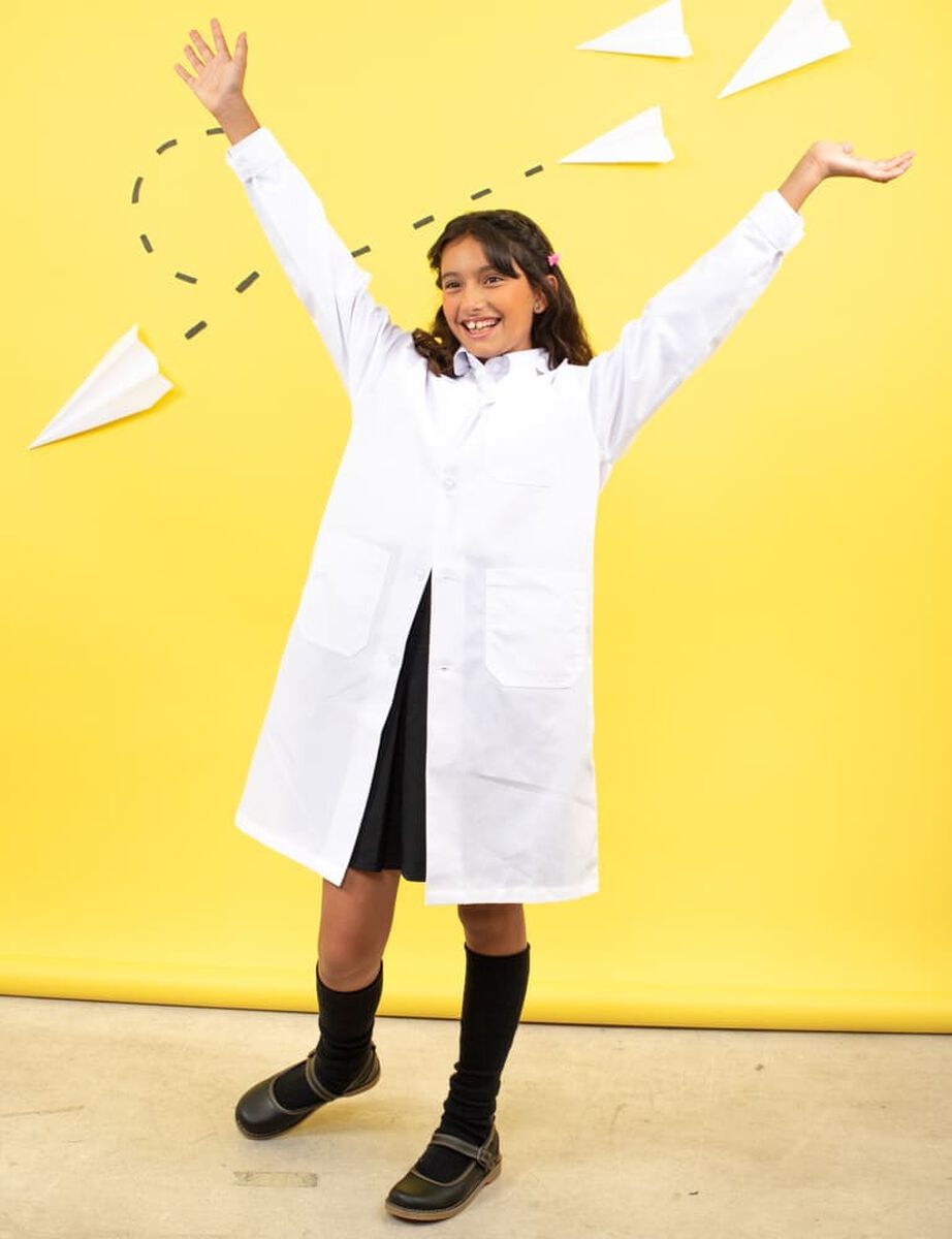 Delantal Escolar Niña Talla L/XL Ozono