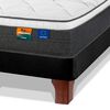 Cama Europea Flex 1,5 Plazas Mallorca + Respaldo + Almohada Royal