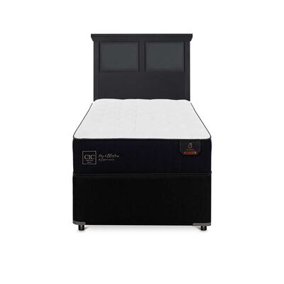 Cama Nido CIC 1,5 Plazas Premium + Respaldo Torino Negro