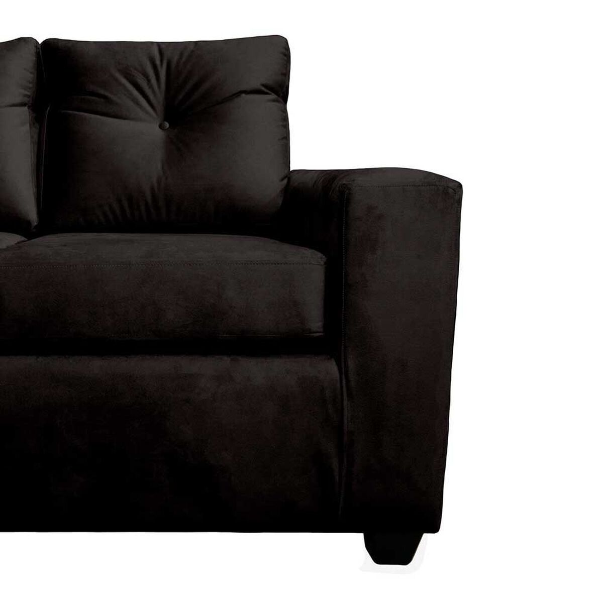 Sofá Seccional Muebles MPR Azalea 3 Negro