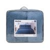 Plumón Liso Mashini 1,5 Plazas Corduroy Coral Sherpa Azul
