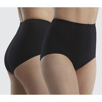 Pack 2 Calzones Mujer Flores Blanco, Negro