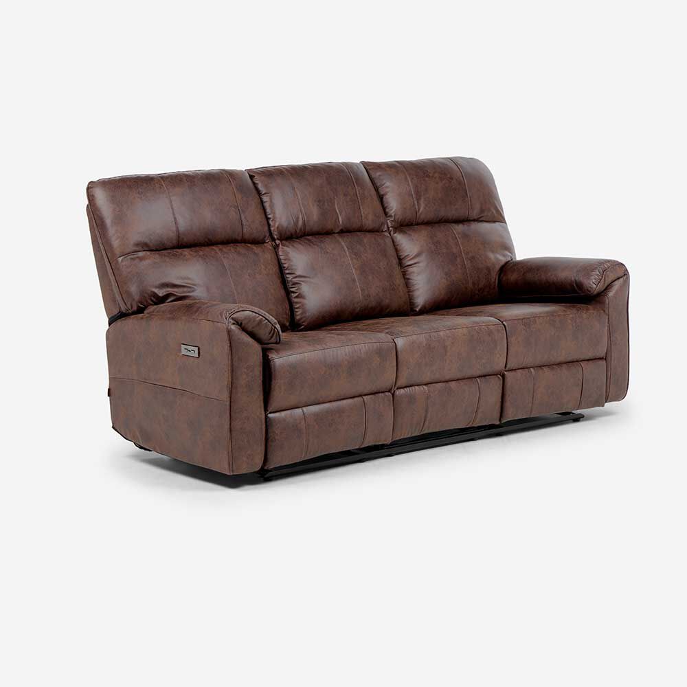 Sofá Reclinable Rosen Tolosa 3 Cuerpos Marrón