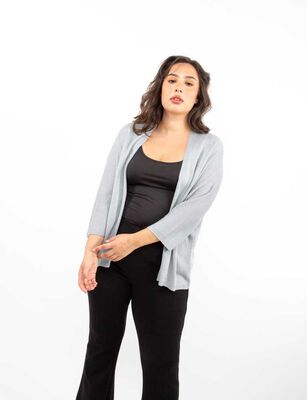 Imagen 1 del producto Cárdigan Manga 3/4 Mujer Extralindas Gris