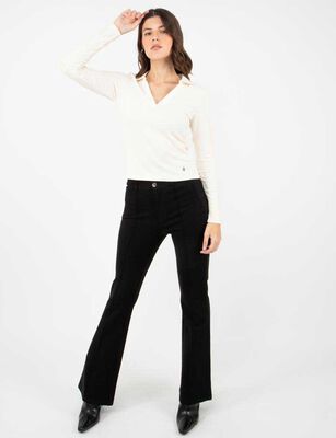 Imagen 2 del producto Pantalón Flare Mujer Zibel Negro