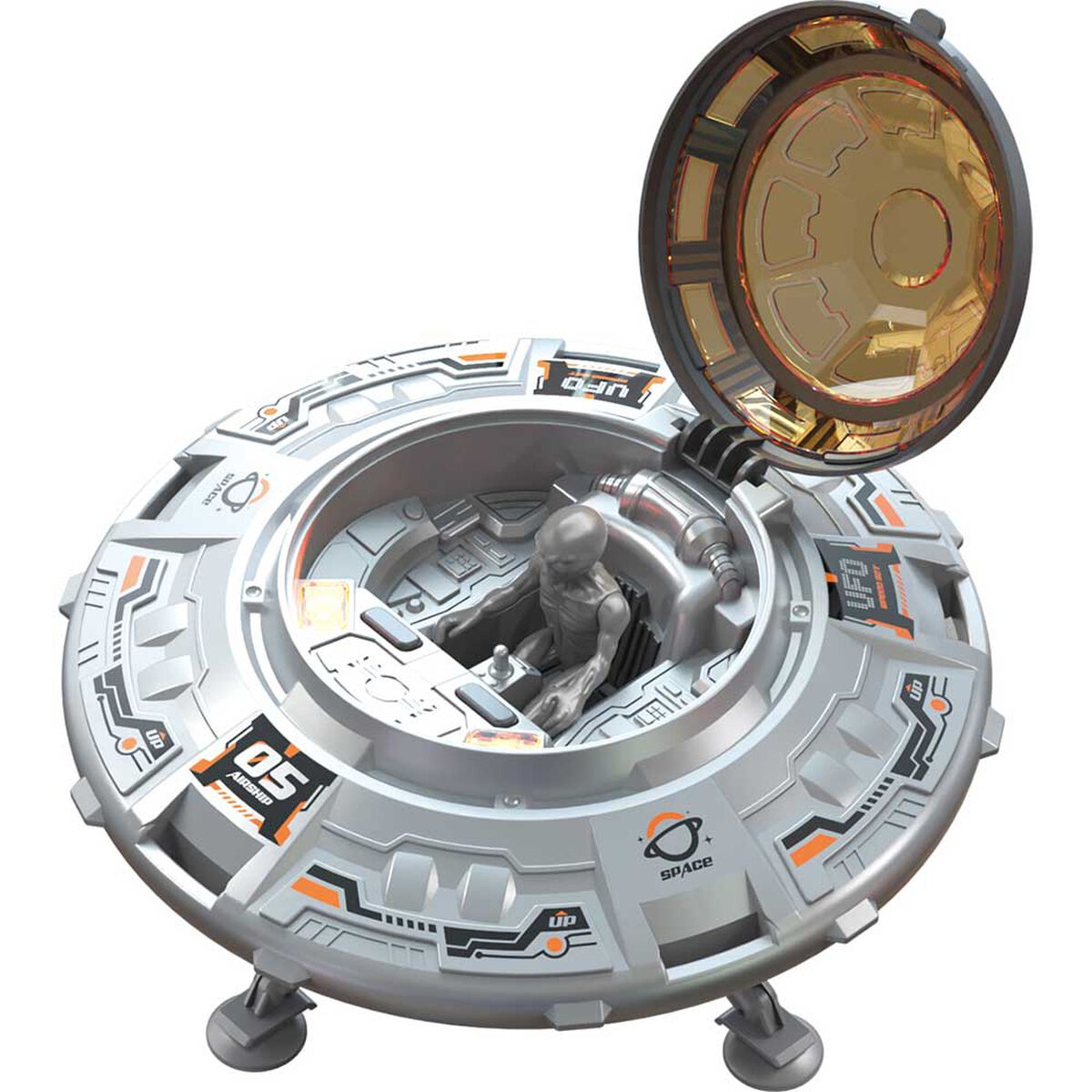 Platillo Ovni con Luz y Sonido Motor Glory Bright
