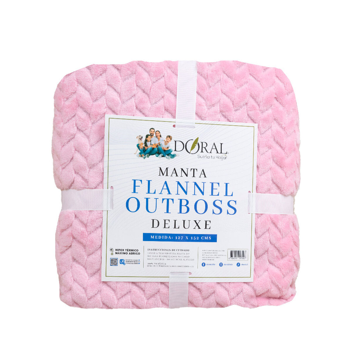 Manta Doral Flannel Outboss 127x152 cm D4