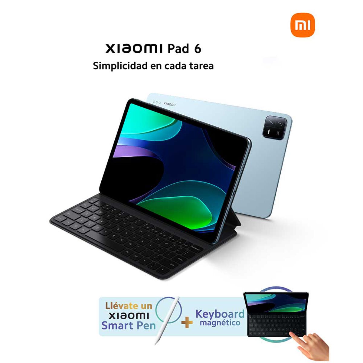 Tablet Xiaomi Pad 6 Octa Core 6GB 128GB 11" Gris + Lápiz + Teclado