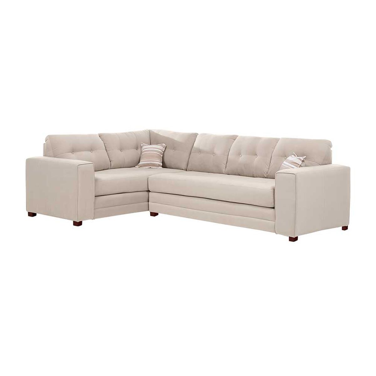 Sof&aacute; Seccional Izquierdo Living Factory Dubai 5 Cuerpos Beige