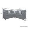 Sofá Seccional Muebles MPR New Alerce 5 Negro