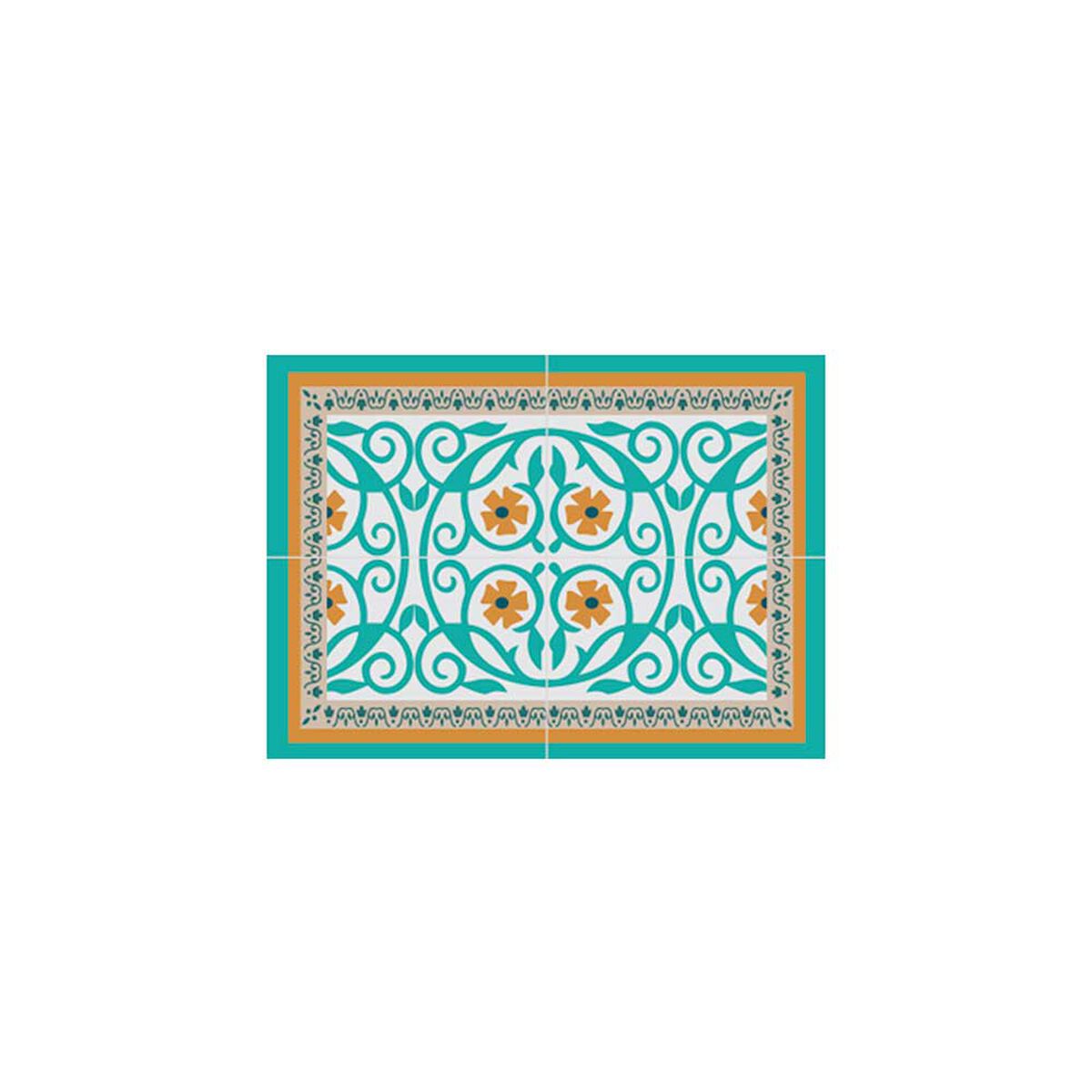 Set 2 Alfombra Davanti Flor de Esparta 45 x120 Flor de Esparta
