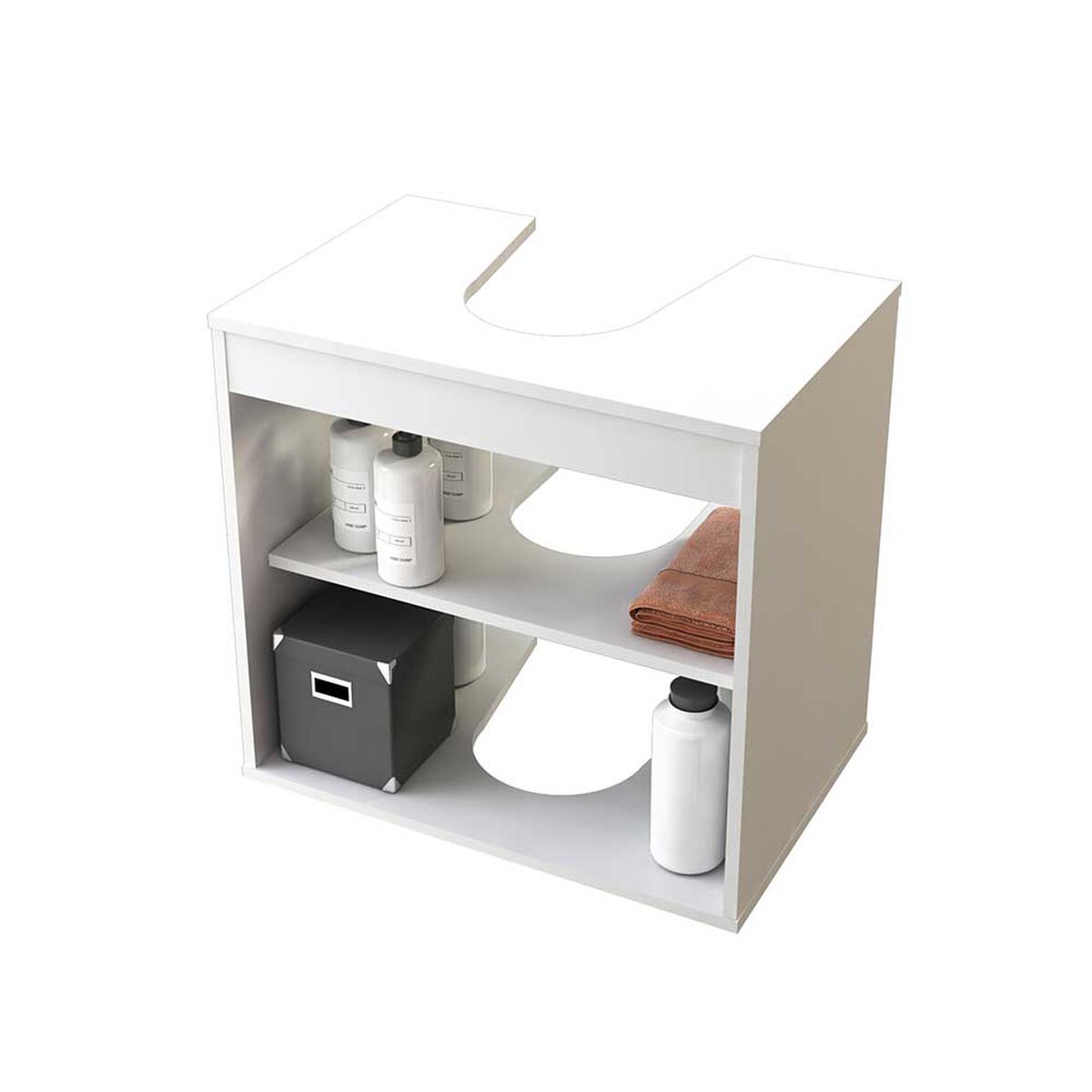 Combo 2 Vanitorios de Baño CIC 2 Puertas Blanco