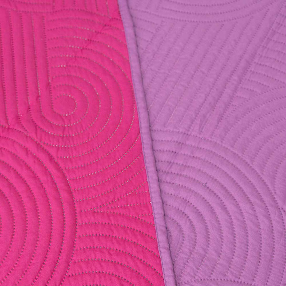 Quilt Doral 1,5 Plazas Lila Fucsia Origins