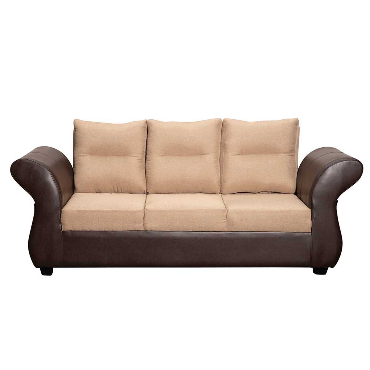 Juego de Living Diseño A&M Home Zara Sofá 3 Cuerpos + 2 Sillones 1 Cuerpo Beige