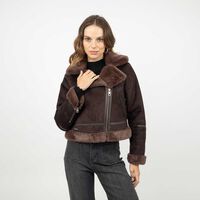 Chaquera Aviadora Mujer Soviet Cafe, Negro