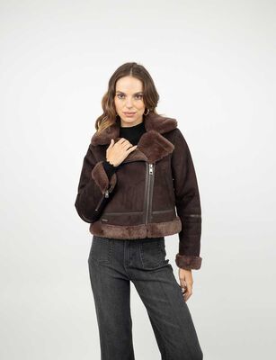 Imagen 1 del producto Chaquera Aviadora Mujer Soviet Cafe, Negro