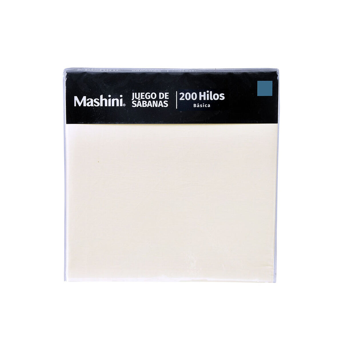 Juego de Sábanas Mashini 200 Hilos 2 Plazas Liso Crudo