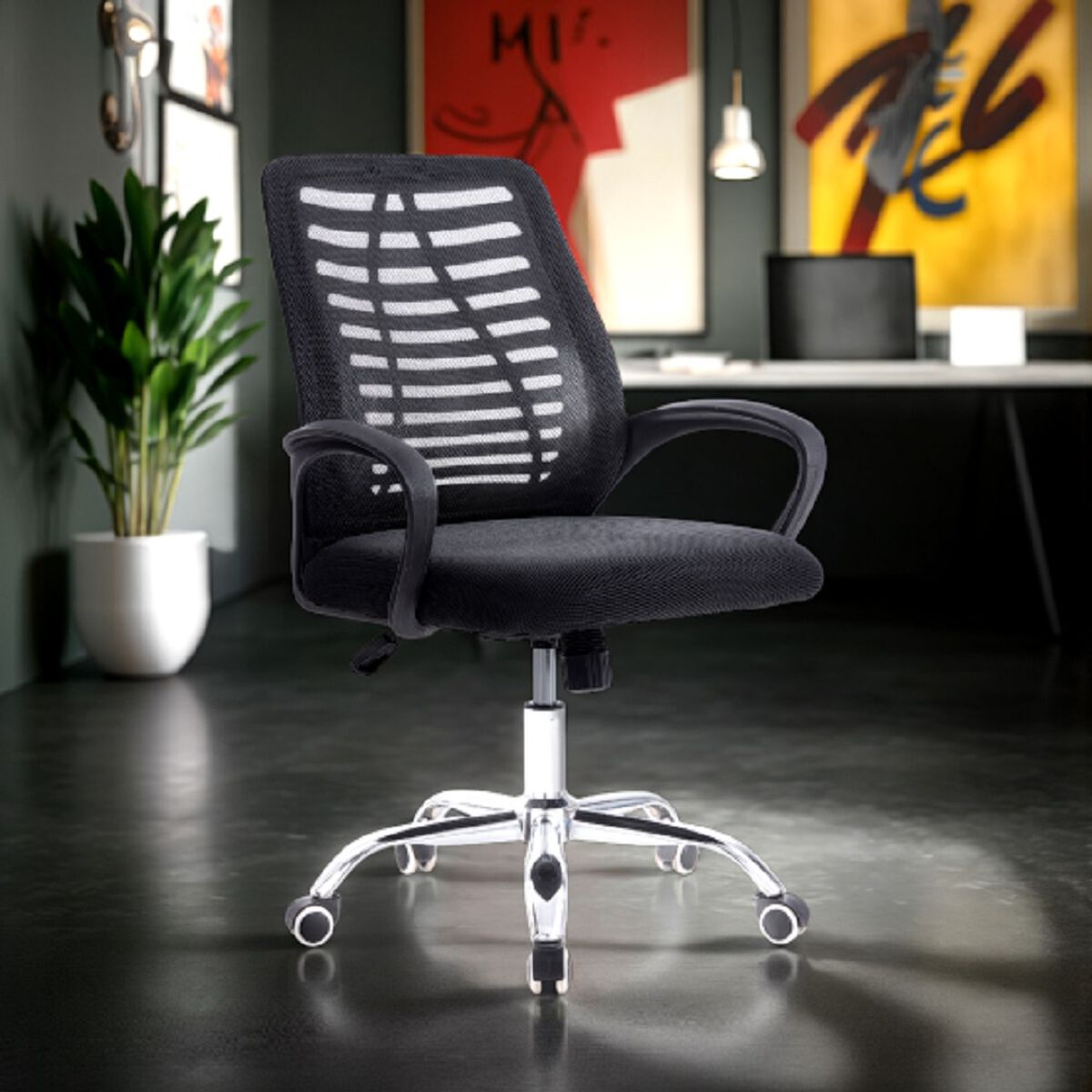 Silla Escritorio Arthome BM-806 Negro