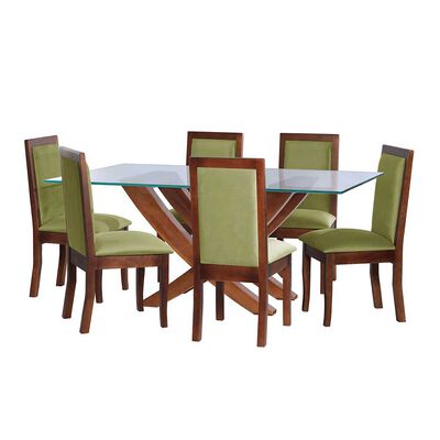 Imagen 1 del producto Juego de Comedor Latam Home Alicante 6 Sillas Pistacho