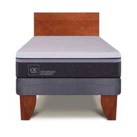 Cama Europea CIC 1,5 Plazas Ortopedic Advance + Respaldo New Villarrica