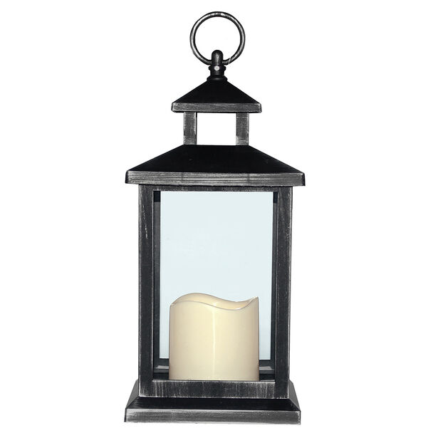 Fanal Plástico Con Vela Led