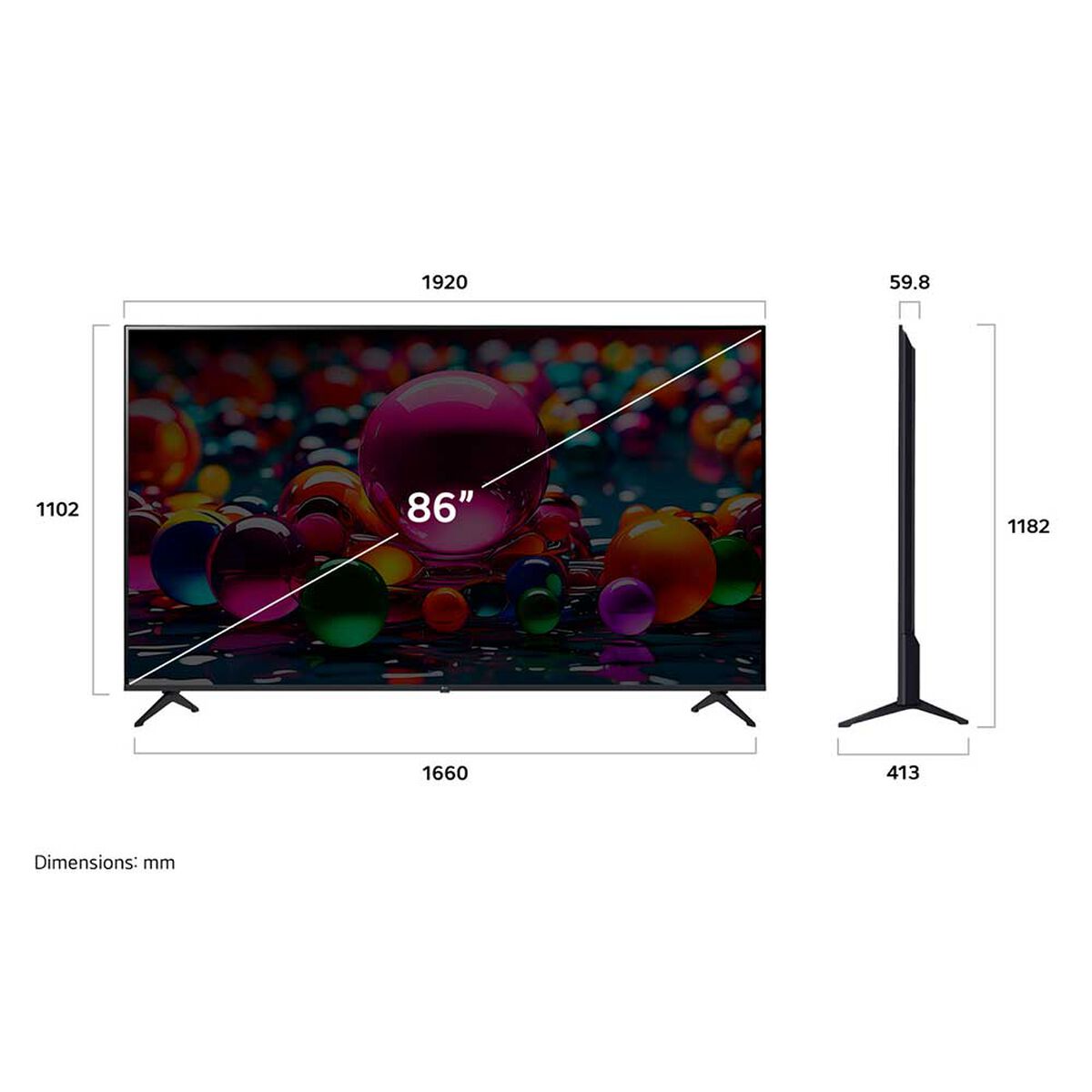 LED Smart TV LG 86UA7500PSA.AWHQ 86" 4K Ultra HD