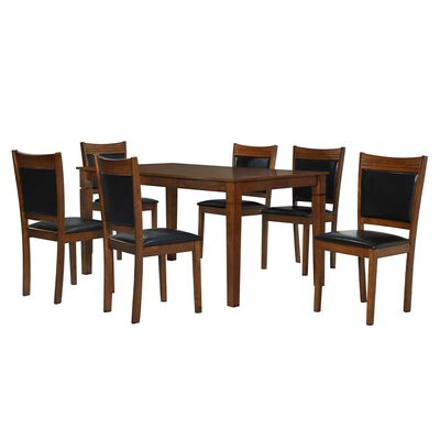 Juego de Comedor Zoy Home Borneo 6 Sillas Café
